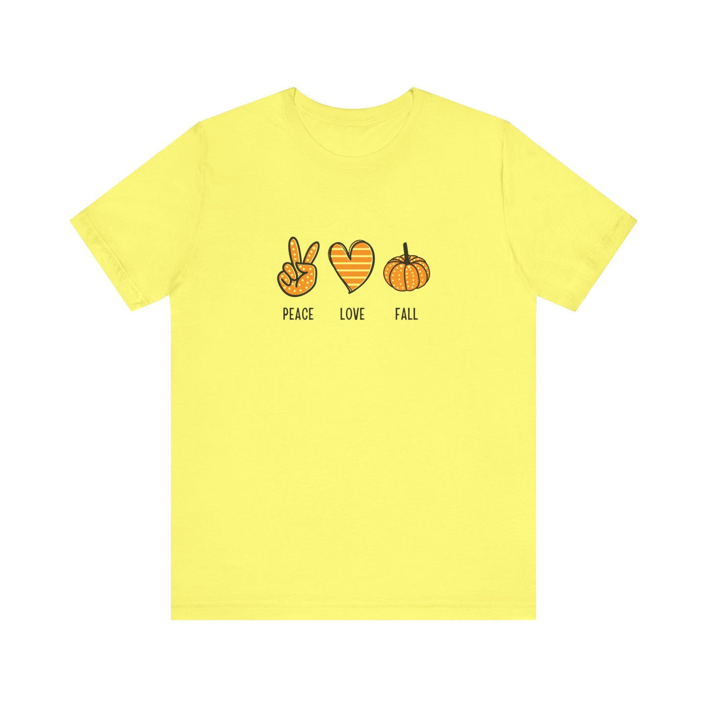 Peace, Love, Fall Jersey Short Sleeve Tee