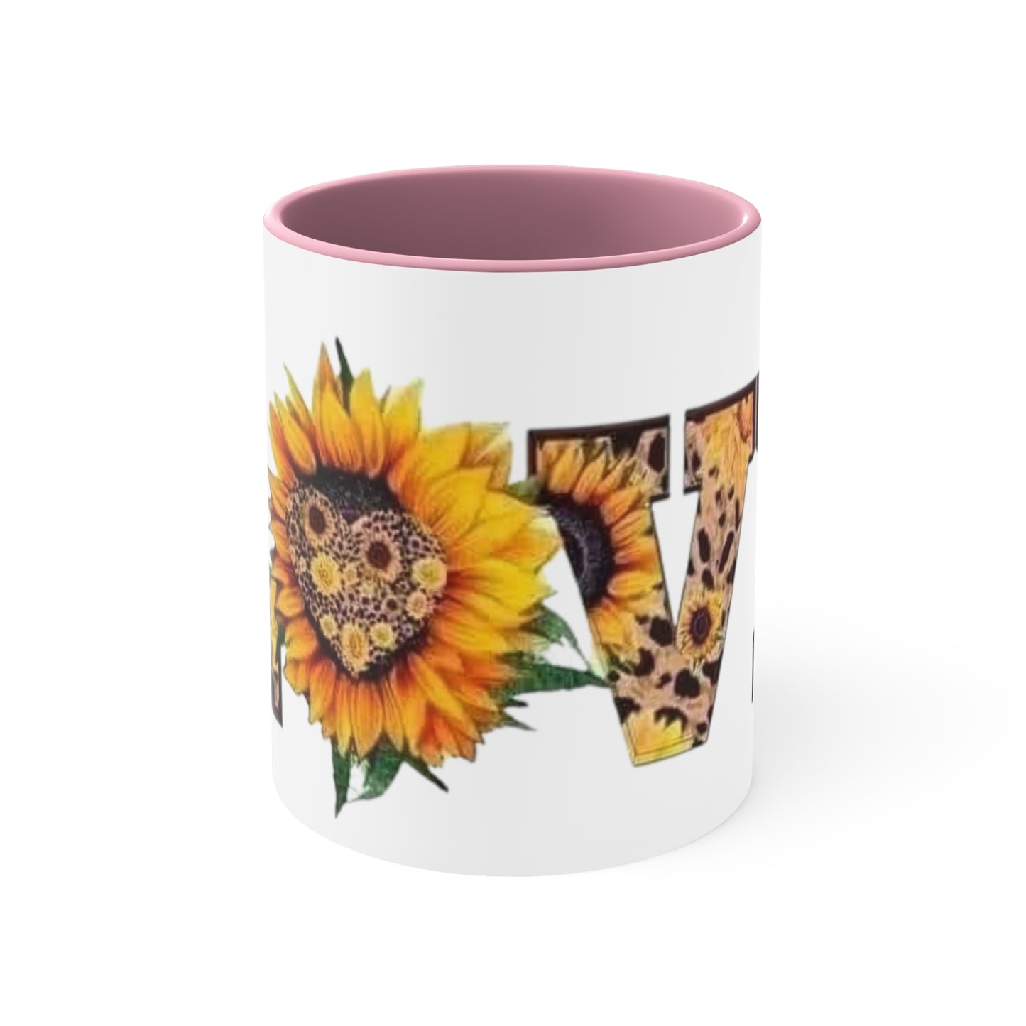 Sunflower Love, Accent Coffee Mug, 11oz