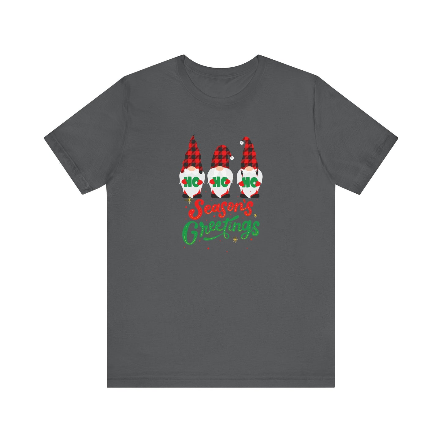 Season's Greeting Gnomes, Jersey Short Sleeve Tee