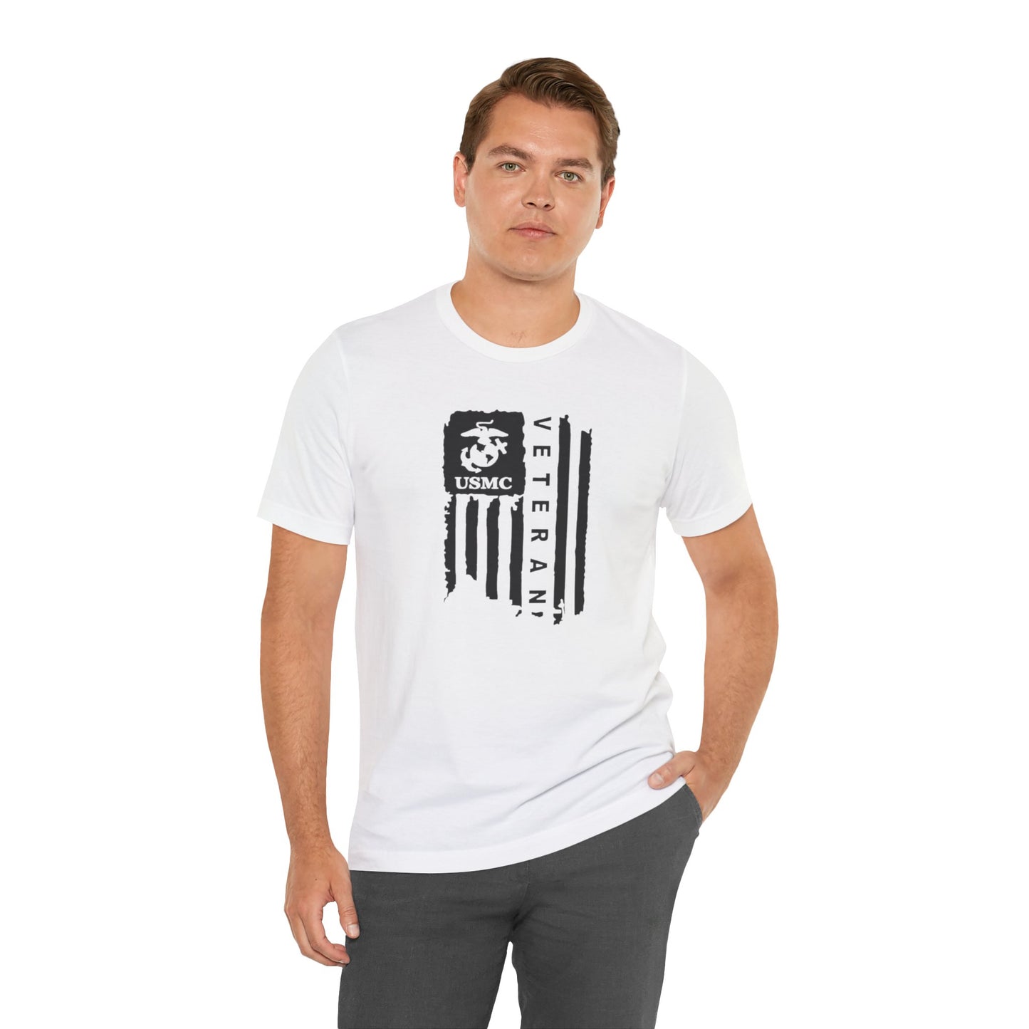 US Marine Veteran, Jersey Short Sleeve Tee