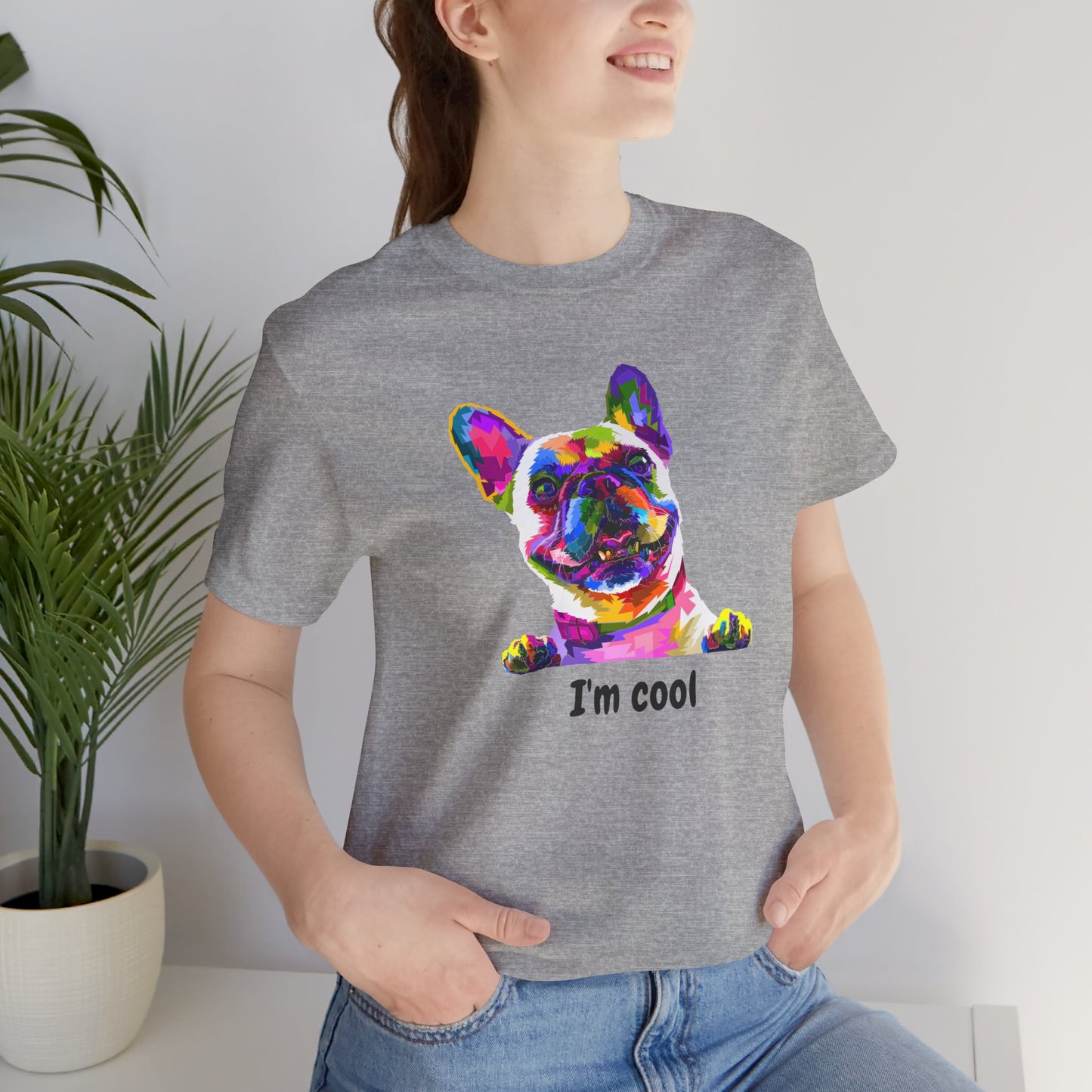 I'm Cool English Bulldog, Jersey Short Sleeve Tee