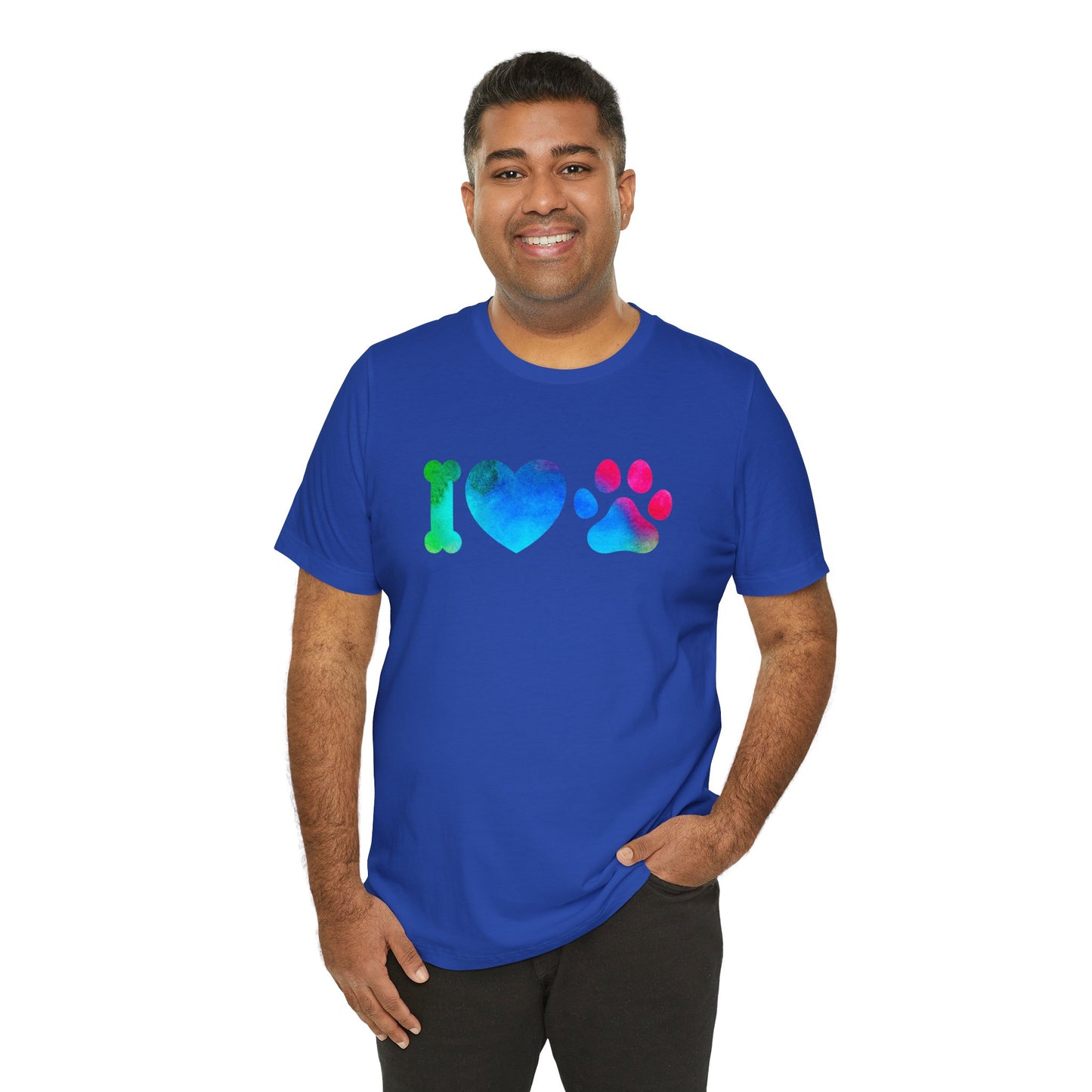 I love Paws,Jersey Short Sleeve Tee