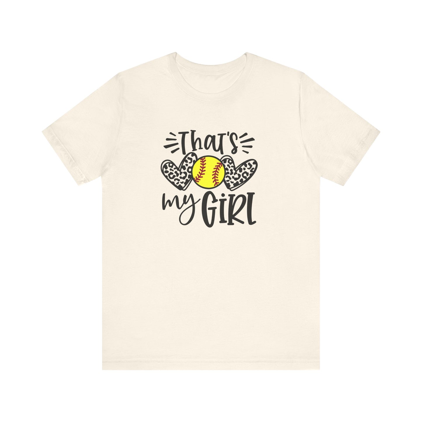 That's My Girl SoftBall Jersey Short Sleeve Tee