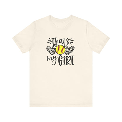 That's My Girl SoftBall Jersey Short Sleeve Tee