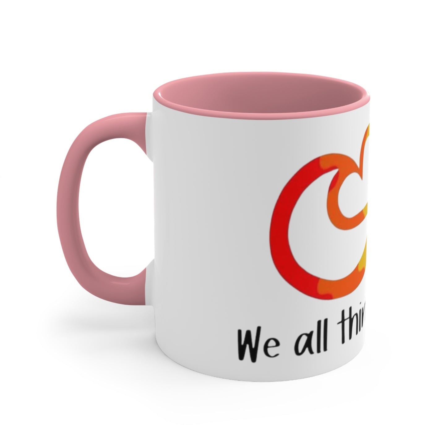 We All Think Differently, Accent Coffee Mug, 11oz