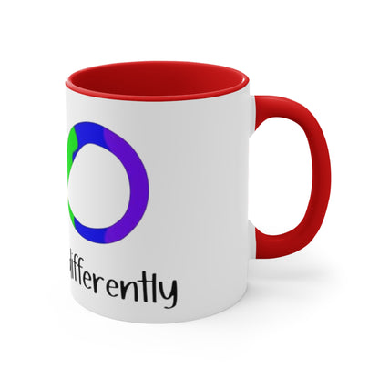 We All Think Differently, Accent Coffee Mug, 11oz