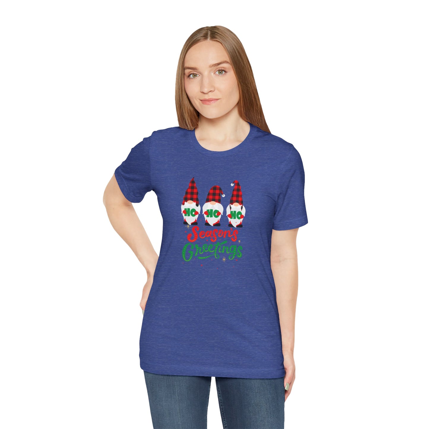 Season's Greeting Gnomes, Jersey Short Sleeve Tee