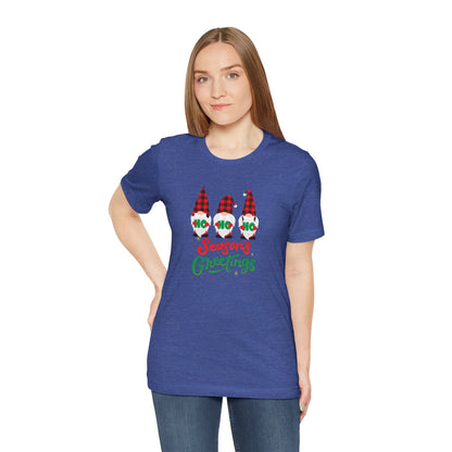 Season's Greeting Gnomes, Jersey Short Sleeve Tee
