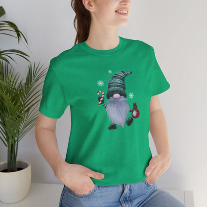 Happy Holidays, Party Gnome, Jersey Short Sleeve Tee