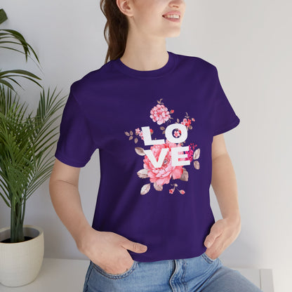 Love with Flowers Jersey Short Sleeve Tee