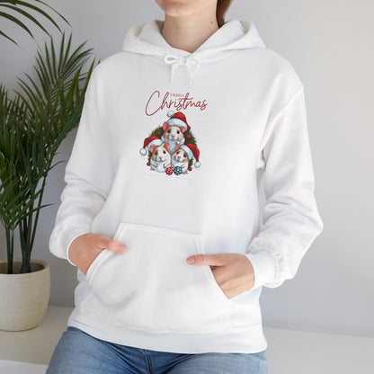 Merry Christmas Mice Hoodie, Heavy Blend™ Hooded Sweatshirt