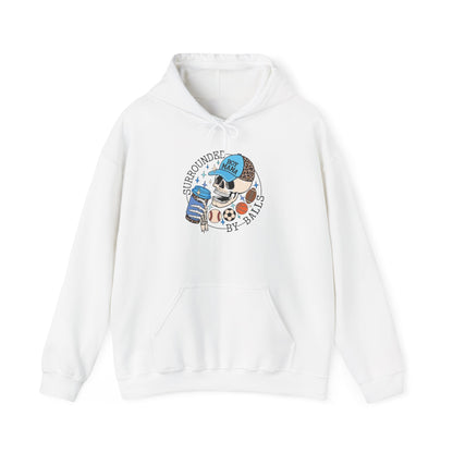 Surrounded By Balls Boy Mama, Hoodie Heavy Blend™ Hooded Sweatshirt