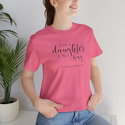 I Am The Daughter of The King, Jersey Short Sleeve Tee