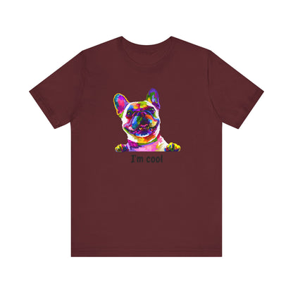 I'm Cool English Bulldog, Jersey Short Sleeve Tee