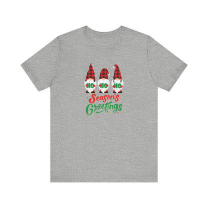 Season's Greeting Gnomes, Jersey Short Sleeve Tee