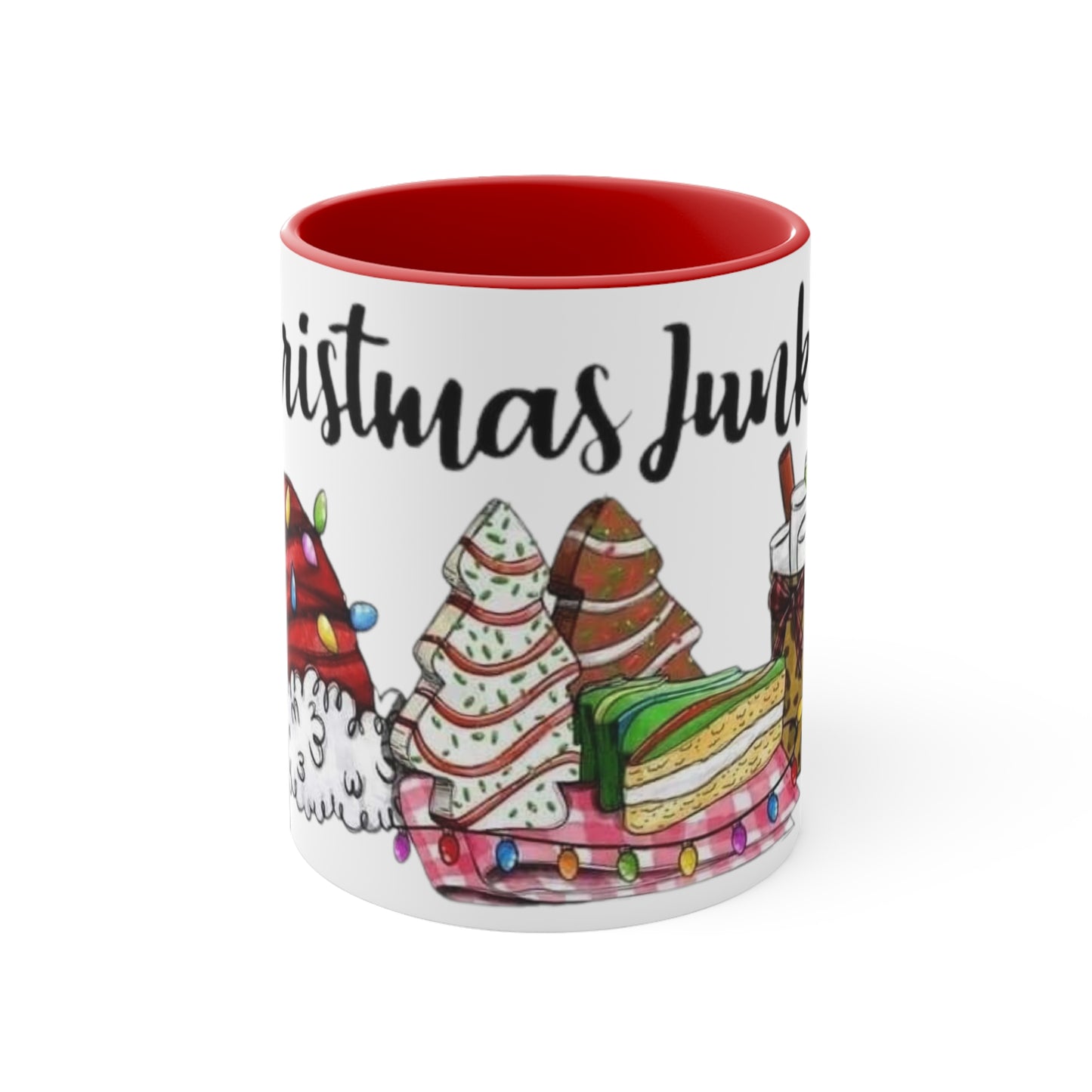 Christmas Junkie, Accent Coffee Mug, 11oz
