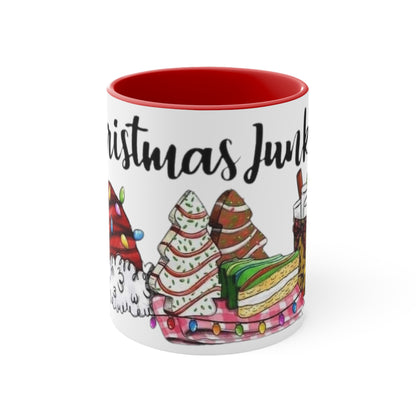 Christmas Junkie, Accent Coffee Mug, 11oz