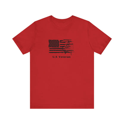 US Veteran Flag Shirt, Jersey Short Sleeve Tee