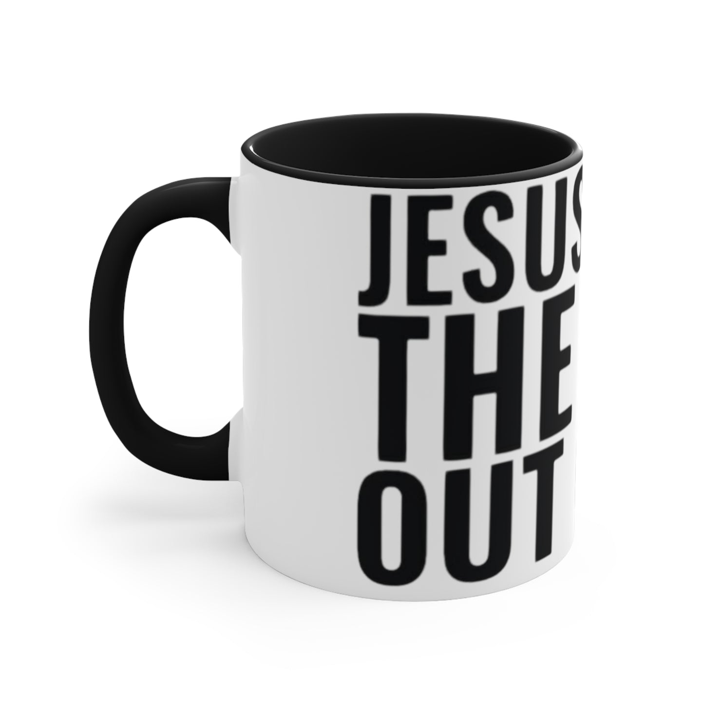 Jesus Loves The Hell out of Me, Accent Coffee Mug, 11oz