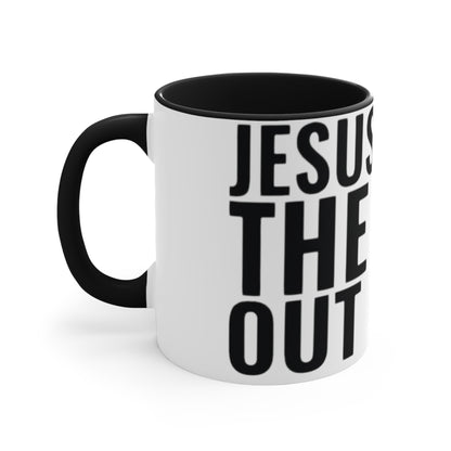 Jesus Loves The Hell out of Me, Accent Coffee Mug, 11oz
