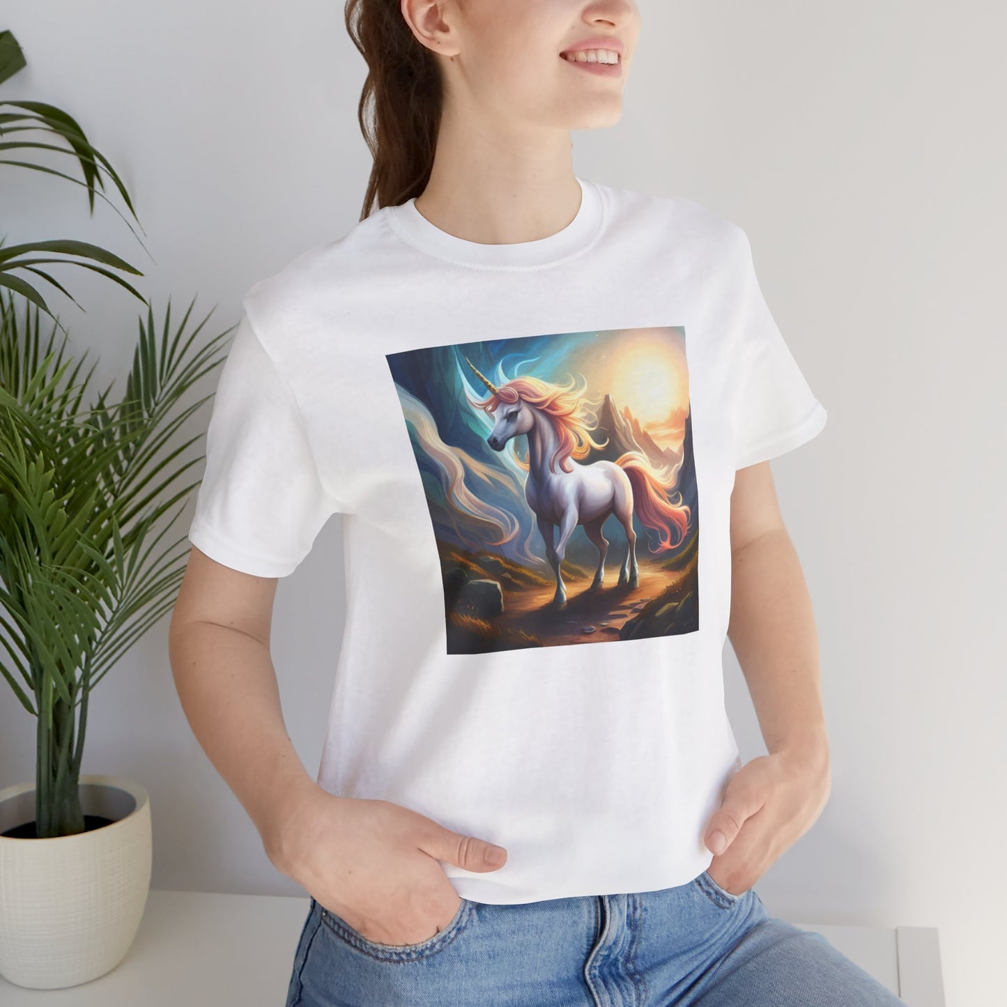 Unicorn Fantasy T-Shirt, Unisex Jersey Short Sleeve Tee