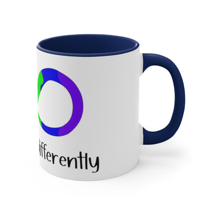 We All Think Differently, Accent Coffee Mug, 11oz
