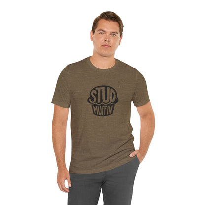 Stud Muffin, Unisex Jersey Short Sleeve Tee