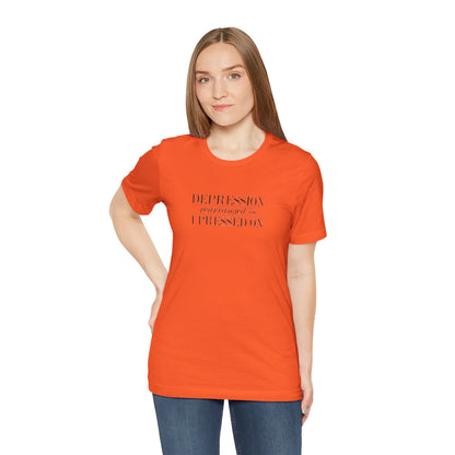 Depression Rearranged Is I Press On, Jersey Short Sleeve Tee
