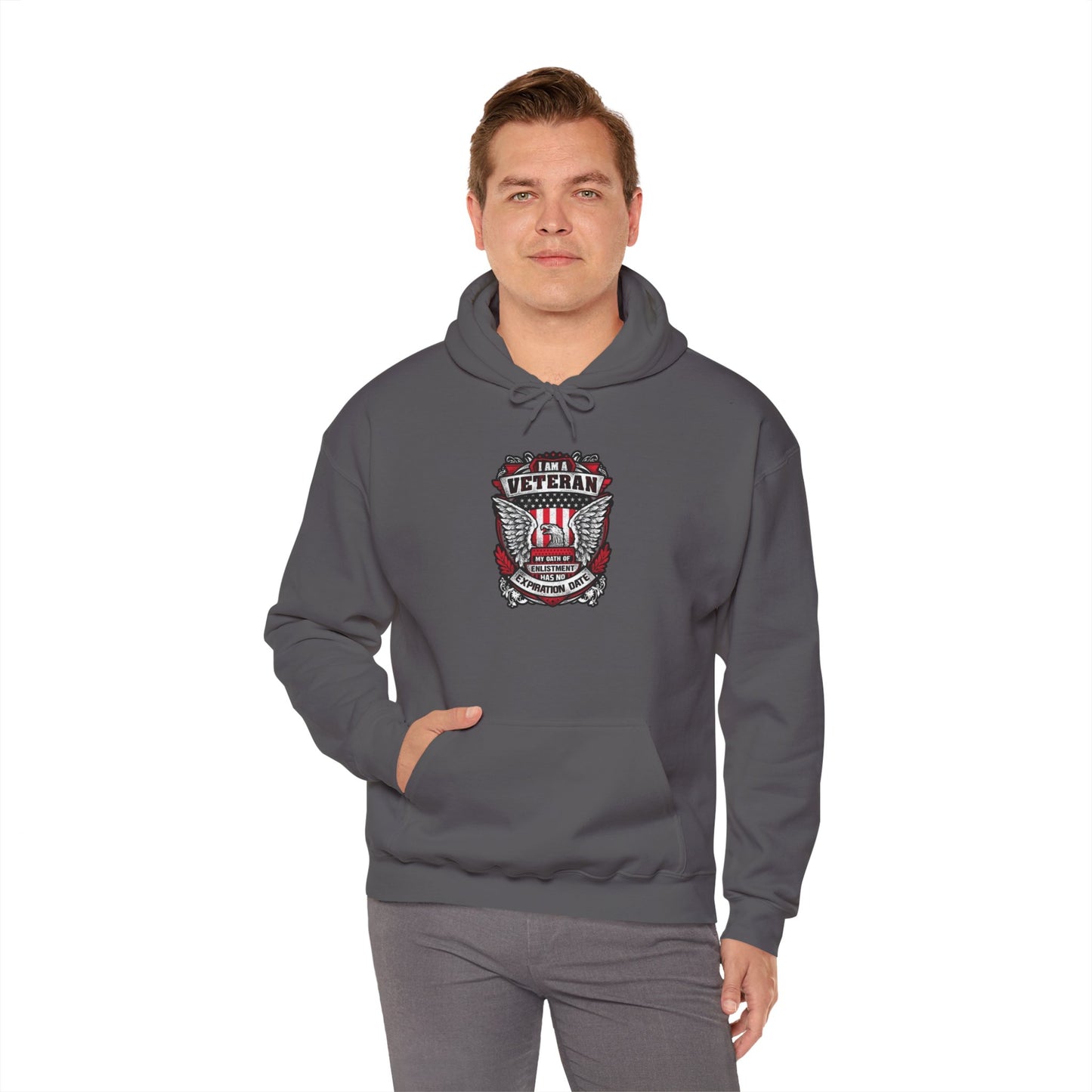 I Am A Veteran My Oath Of Enlistment Has No Expiration Date Hoodie Heavy Blend™ Hooded Sweatshirt