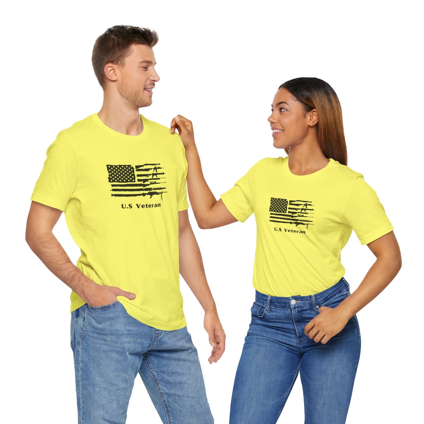 US Veteran Flag Shirt, Jersey Short Sleeve Tee