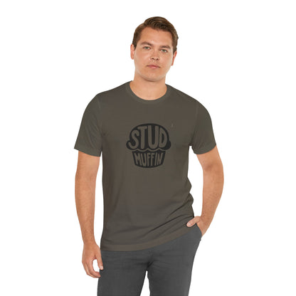 Stud Muffin, Unisex Jersey Short Sleeve Tee