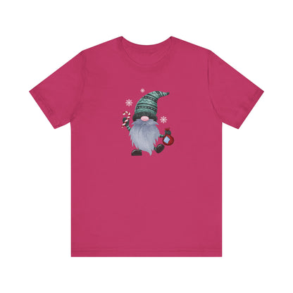 Happy Holidays, Party Gnome, Jersey Short Sleeve Tee