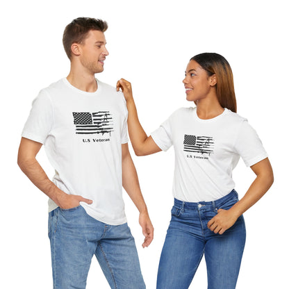 US Veteran Flag Shirt, Jersey Short Sleeve Tee