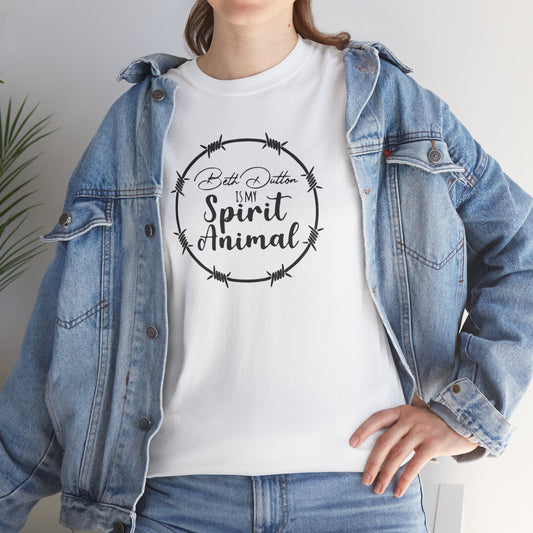 Beth Dutton is My Spirit Animal Heavy Cotton Tee