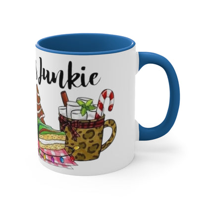 Christmas Junkie, Accent Coffee Mug, 11oz