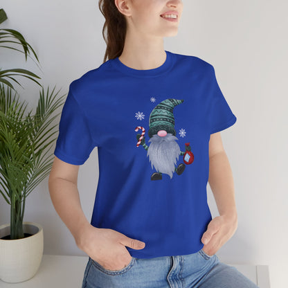 Happy Holidays, Party Gnome, Jersey Short Sleeve Tee