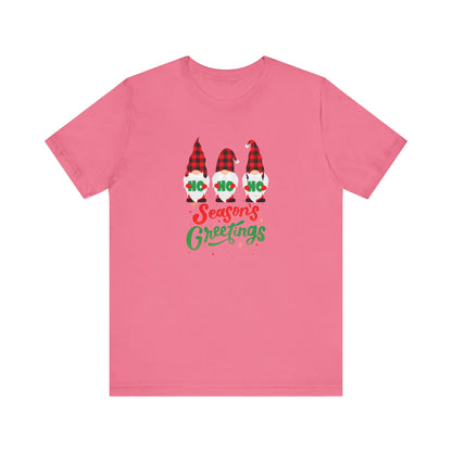 Season's Greeting Gnomes, Jersey Short Sleeve Tee