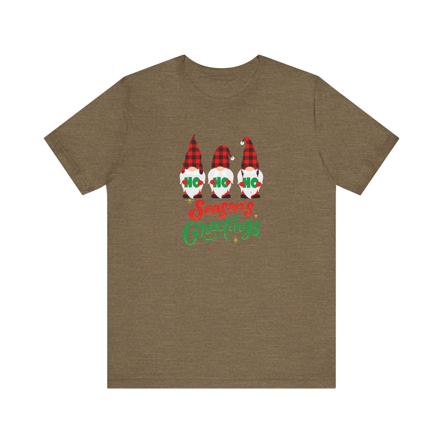 Season's Greeting Gnomes, Jersey Short Sleeve Tee