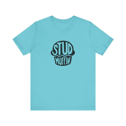 Stud Muffin, Unisex Jersey Short Sleeve Tee