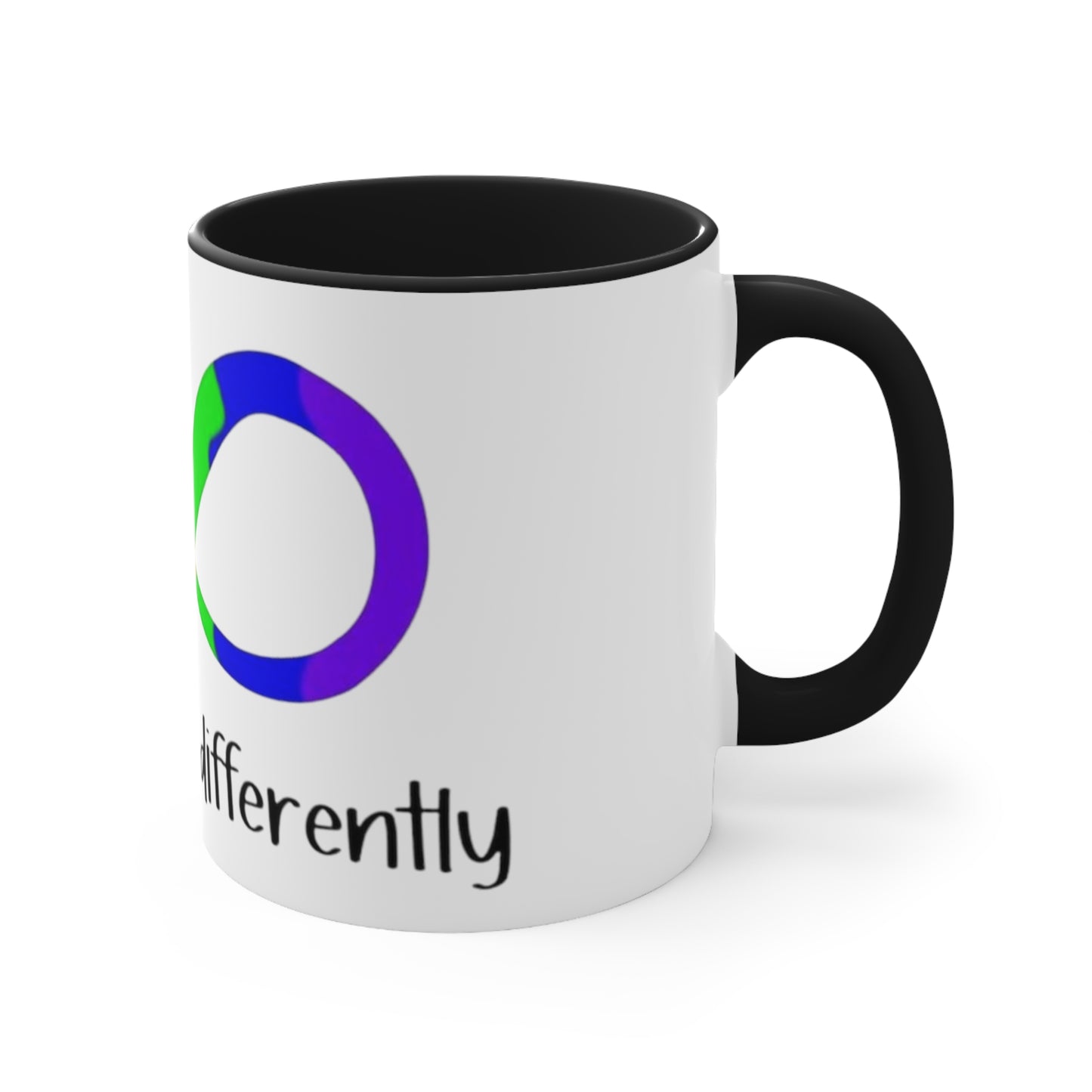 We All Think Differently, Accent Coffee Mug, 11oz