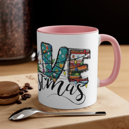 Live Christmas, Accent Coffee Mug, 11oz