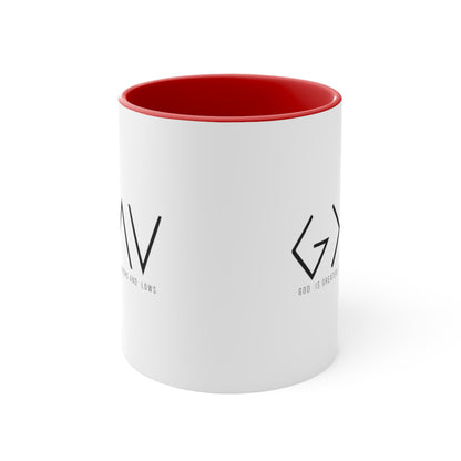 God is Greater Than Highs and Lows, Accent Coffee Mug, 11oz