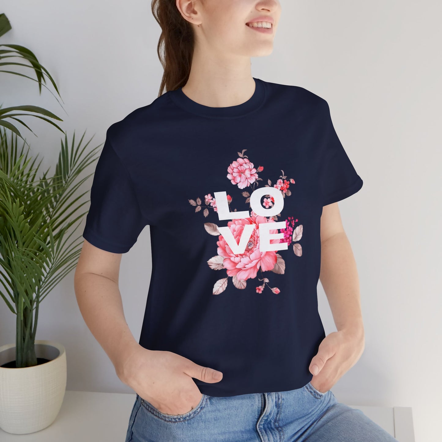 Love with Flowers Jersey Short Sleeve Tee