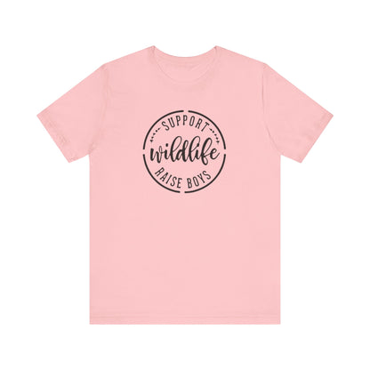 Support Wildlife Raise Boys  Jersey Short Sleeve Tee