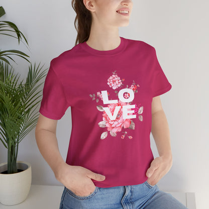 Love with Flowers Jersey Short Sleeve Tee