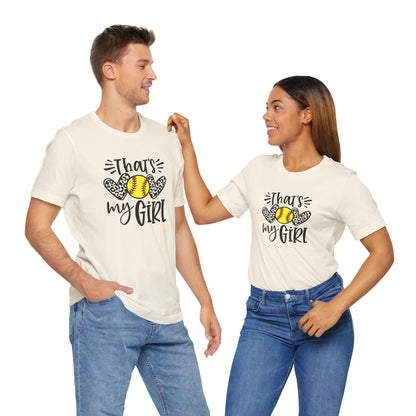 That's My Girl SoftBall Jersey Short Sleeve Tee