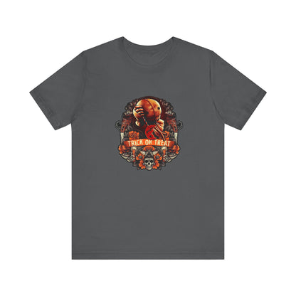 Halloween Trick or Treat T-Shirt, Unisex Jersey Short Sleeve Tee