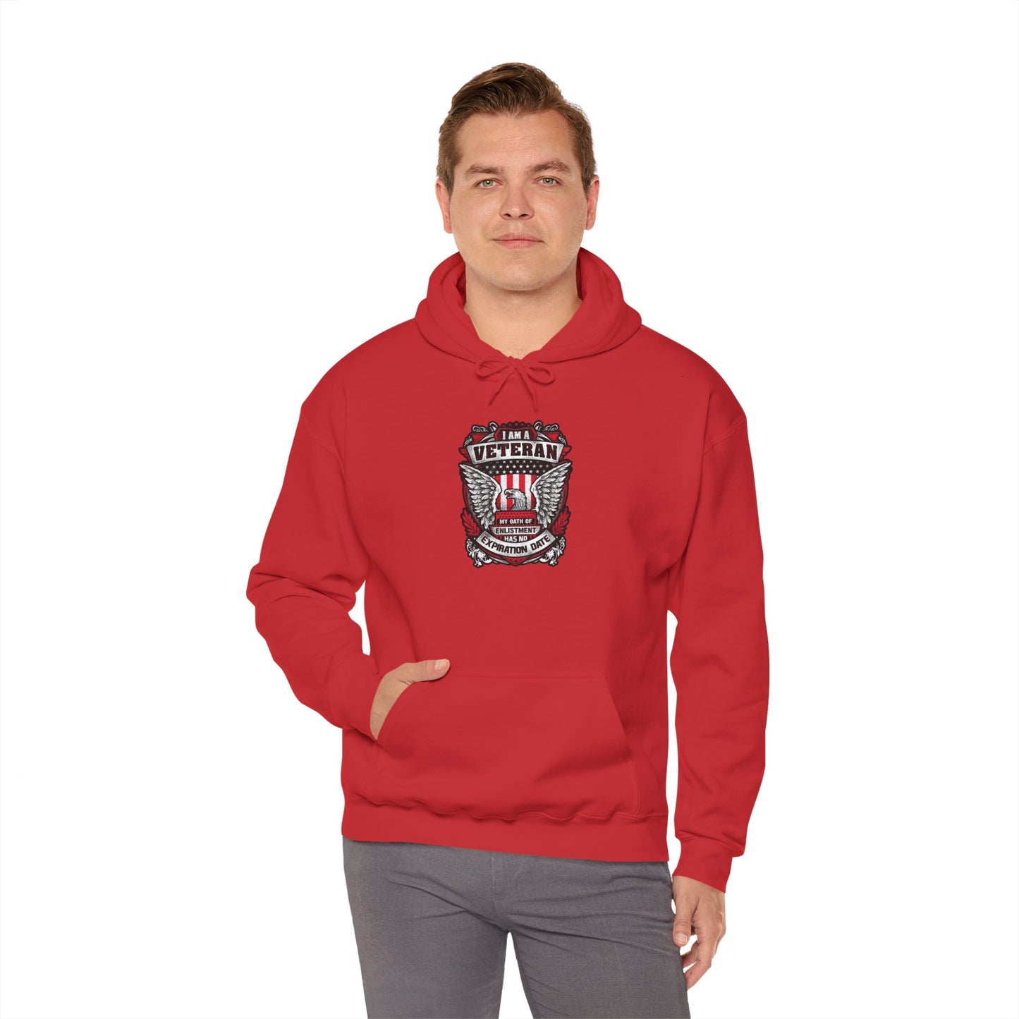 I Am A Veteran My Oath Of Enlistment Has No Expiration Date Hoodie Heavy Blend™ Hooded Sweatshirt