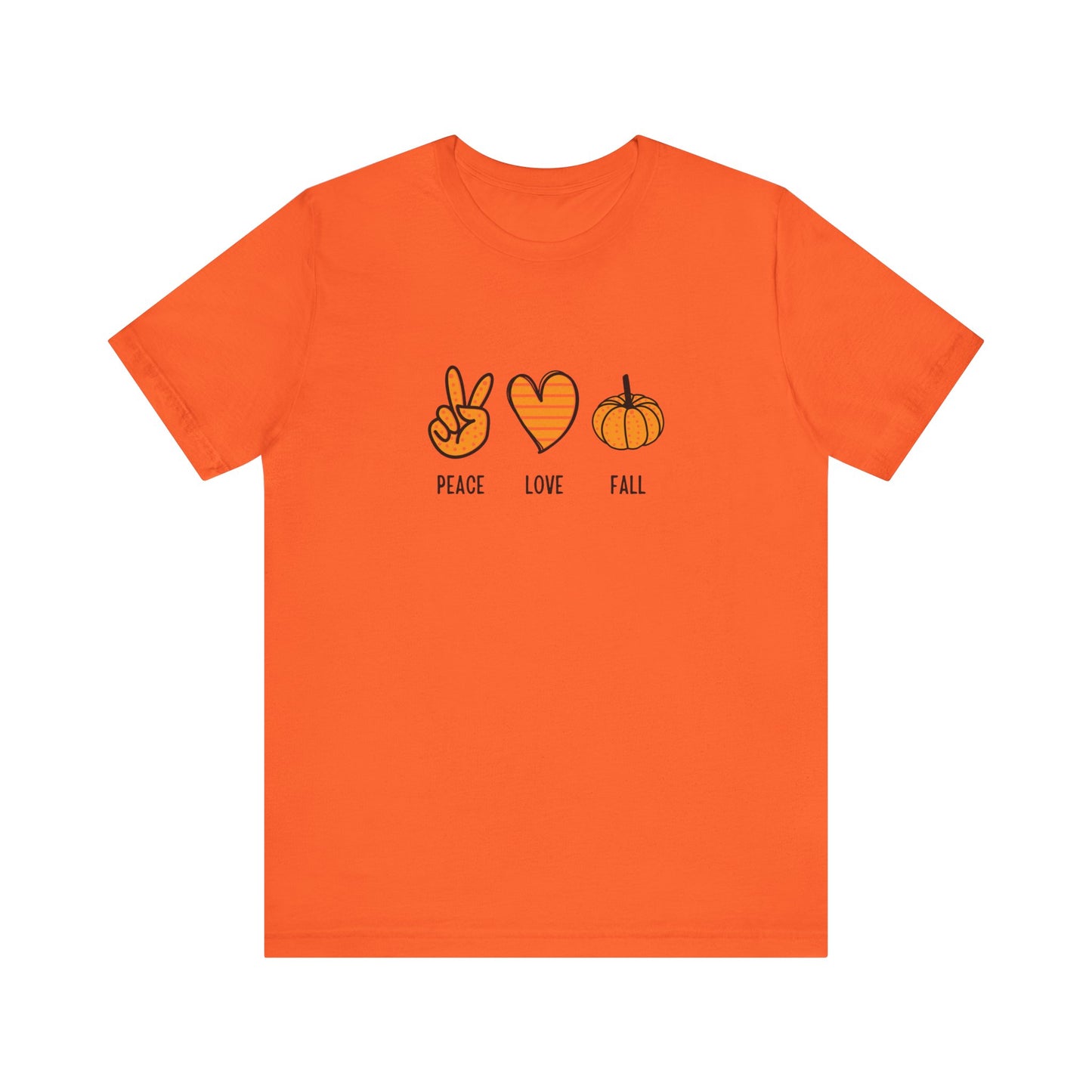Peace, Love, Fall Jersey Short Sleeve Tee