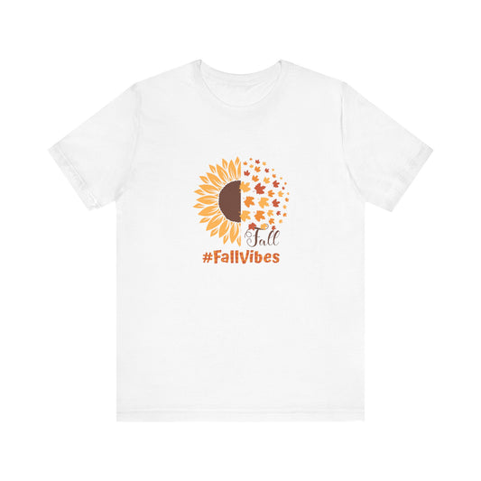 #Fall Vibes Jersey Short Sleeve Tee